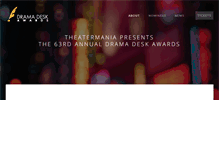 Tablet Screenshot of dramadeskawards.com
